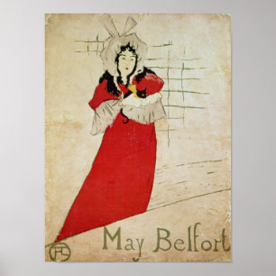 May Belfort, France, 1895 Poster