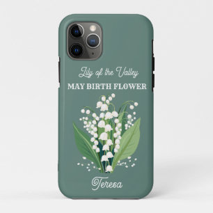 May Birth Flower Custom Name iPhone 11 Pro Case