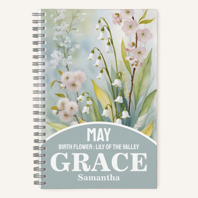 May Birth Month Flower Christian Journal (Front)