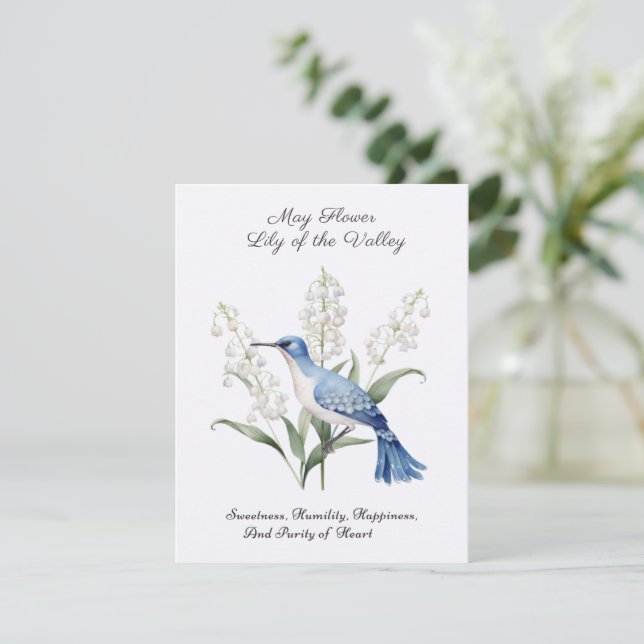 May Birth Month Flower Lily of the Valley Birthday (Standing Front)