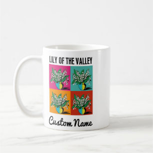 May Birth Month Flower Lily of the Valley Colorful Coffee Mug