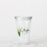 May Birth Month Flower Lily Personalised