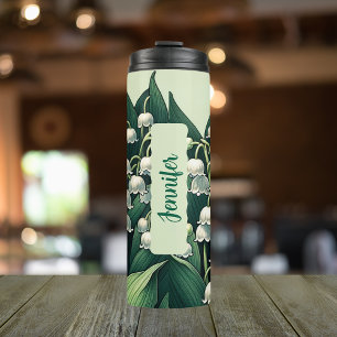 May Birthday Month Flower Lily of the Valley 16 oz Thermal Tumbler