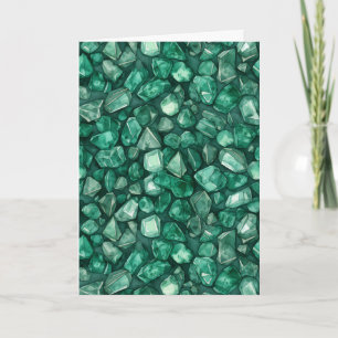 May Birthstone Emerald Birthday Card