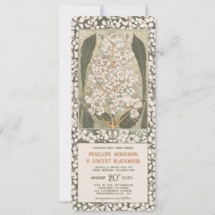 May Chestnut Flower - Vintage Wedding Invitation