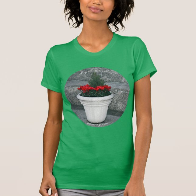 "May Christmas Bloom" T-Shirt (Front)