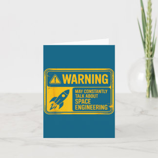 May Constantly Talk About Space Design Card