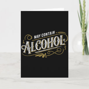 May Contain Alcohol Clic Party Humor Card