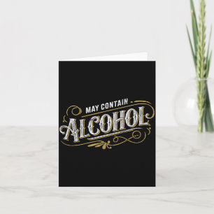 May Contain Alcohol Clic Party Humor Card