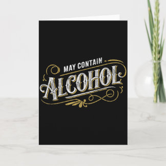May Contain Alcohol Clic Party Humour  Card