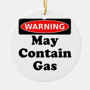 May Contain Gas Ceramic Tree Decoration