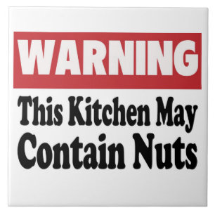 May Contain Nuts Tile