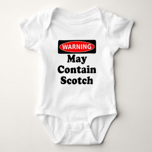 May Contain Scotch Baby Bodysuit