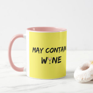 May Contain Wine Rose Wine Mug