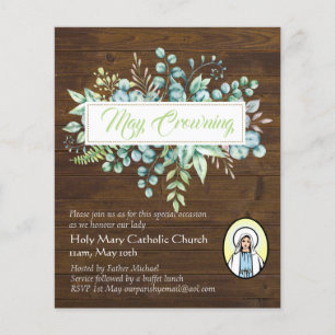 May Crowning Invites Virgin Mary Catholic Invites