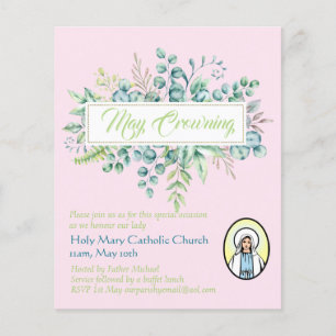 May Crowning Invites Virgin Mary Catholic Invites