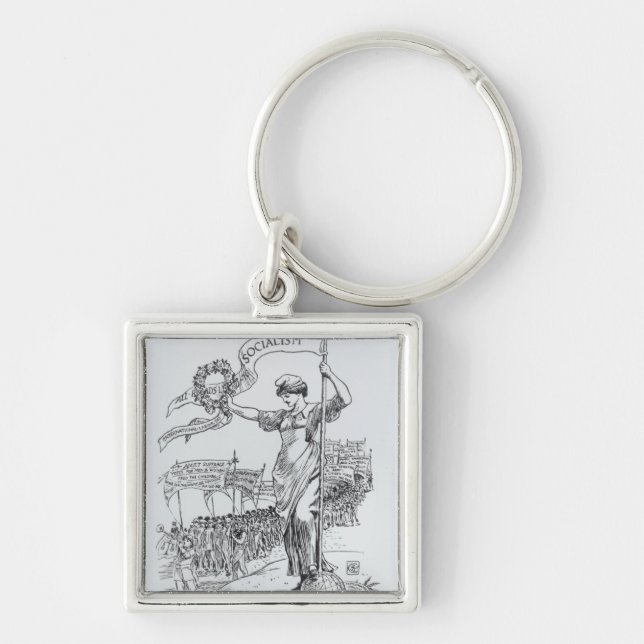 May Day, 1907 Key Ring (Front)