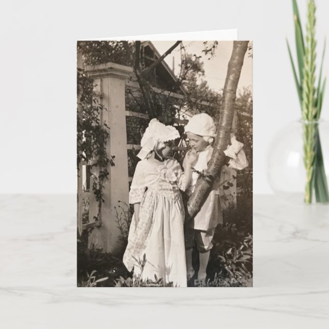 May Day 1931 - Vintage Kids Holiday Card (Front)