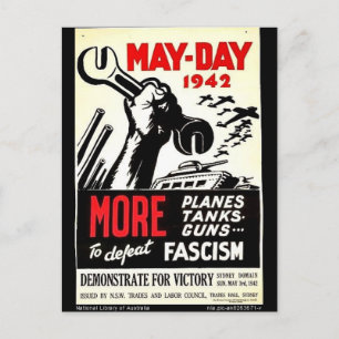May - Day 1942 More To Defeat Postcard