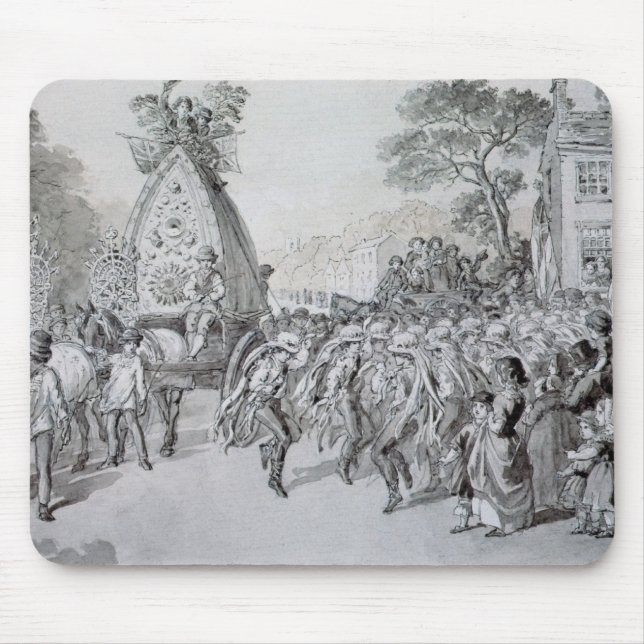 May Day at Bowdon, Cheshire Mouse Mat (Front)