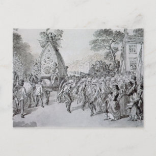 May Day at Bowdon, Cheshire Postcard