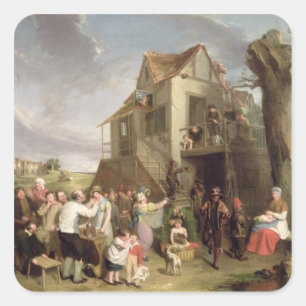 May Day, c.1811-12 (oil on canvas) Square Sticker