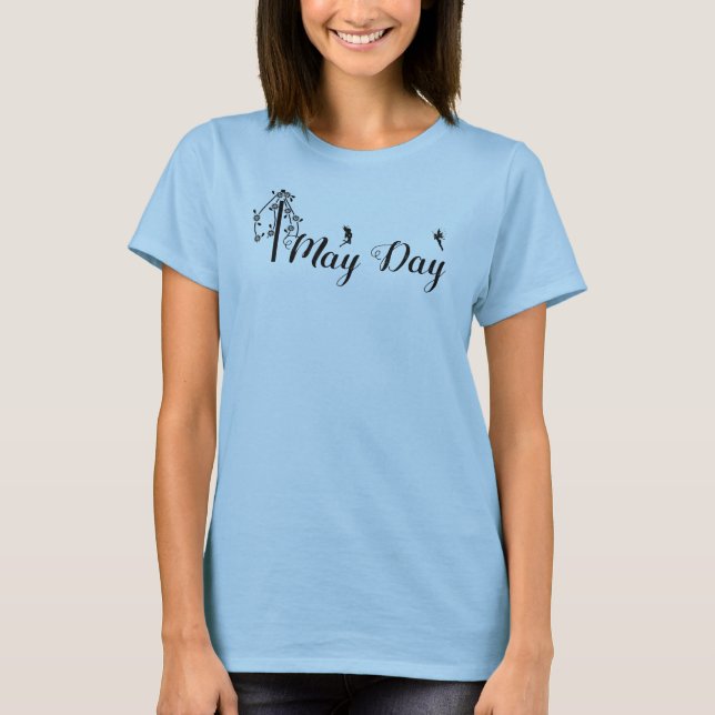 May Day Maypole and Faeries T-Shirt (Front)