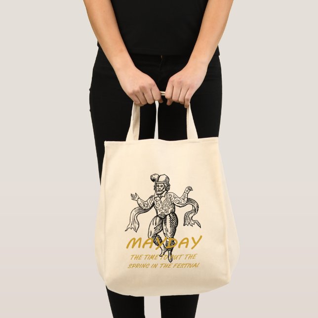 May Day The Time To Put The Spring In The Festival Tote Bag (Front (Product))