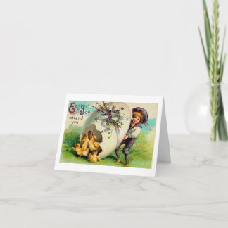May Easter Joy Attend You Vintage Easter Holiday Card