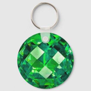 May EMERALD BIRTHSTONE GEM Key Ring