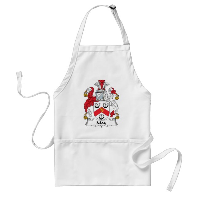 May Family Crest Standard Apron (Front)