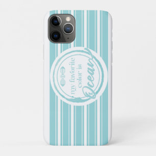 May Favourite colour is Ocean Beach Towel iPhone 11 Pro Case