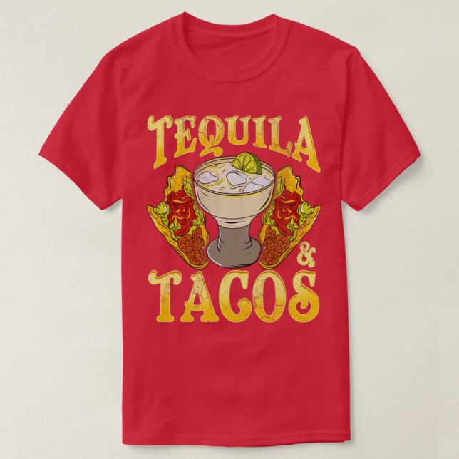 May Five Tequila And Tacos Mexico Mexican T-Shirt (Design Front)