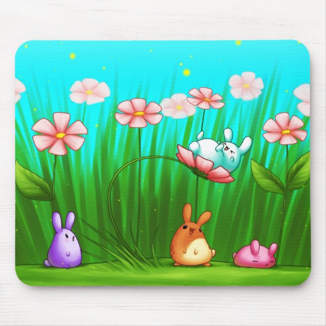 May Flower Fun Mousepad (Front)