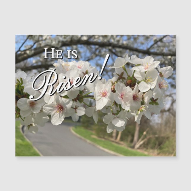 May Flowers Easter Magnet (Front)