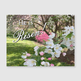 May Flowers Pink Easter Magnet