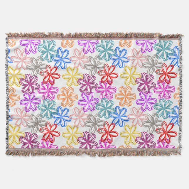 May Flowers  Throw Blanket (Front)