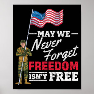 May Forget Dom Isnt Flag Memorial Day Performance Poster
