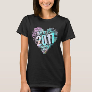 May Girl 2017 Awesome Fabulous Big Heart 5th Birth T-Shirt