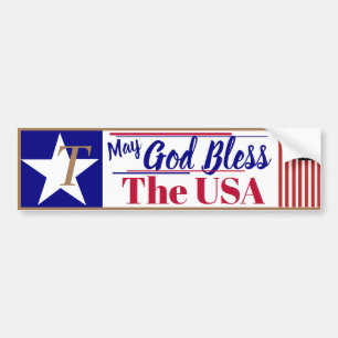 May God Bless the USA Bumper Sticker
