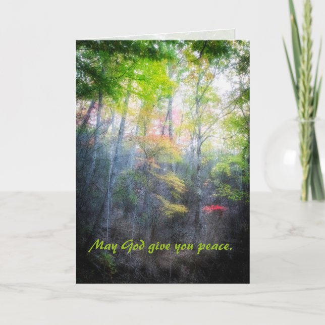 May God Give You Peace, Psalm 34 Card (Front)