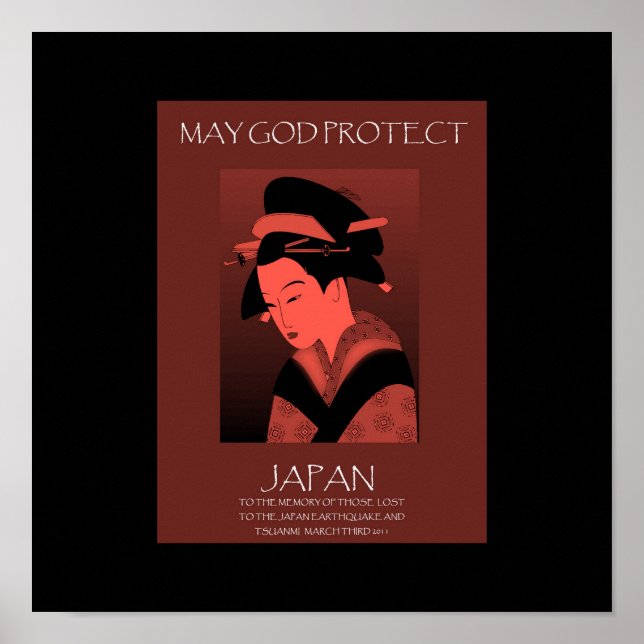 MAY GOD PROTECT JAPAN POSTER (Front)