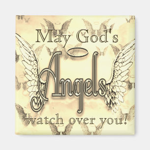 May God's Angels Watch Over You! Magnet