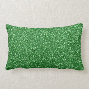 May Green Glitter Lumbar Cushion
