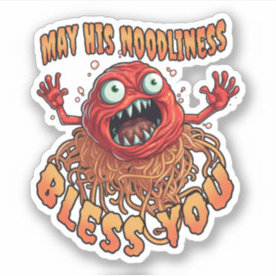 MAY HIS NOODLINESS BLESS YOU SPAGHETTI & MEATBALL