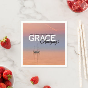 May I Always Find Your Grace Amazing Christian Napkin