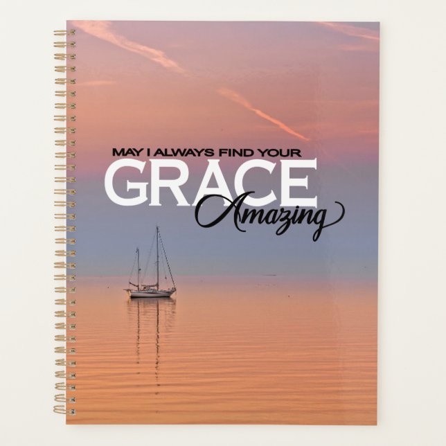 May I Always Find Your Grace Amazing Christian Planner (Front)