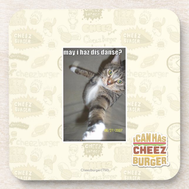 may I haz dis dance? Coaster (Front)