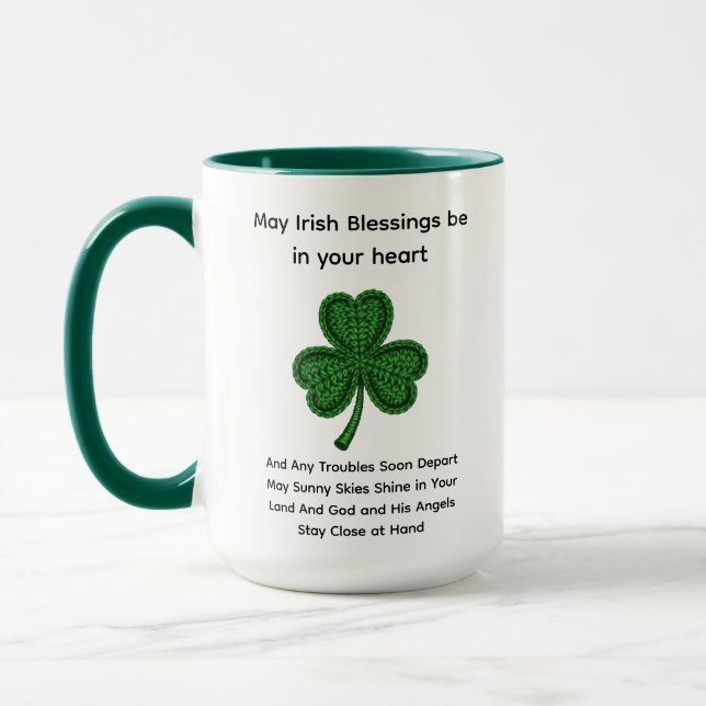 May Irish Blessings Be in Your Heart St. Patrick’s Mug (Left)