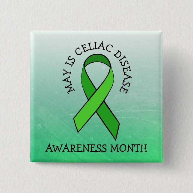May is Celiac Disease Awareness Month Button (Front)